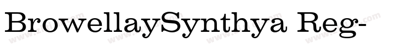 BrowellaySynthya Reg字体转换